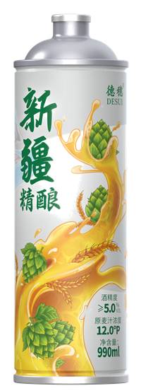 新疆精酿白啤38口990ml